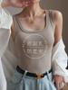 Camisola de cuello cuadrado con rosca modal para mujer, primavera y verano, tallas grandes, ropa interior, ropa exterior, top de capa base ajustado sin mangas