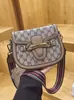 Bolso Retro tipo Silla de Montar para Mujer 2026 Nuevo Moda Estampado Bolso Cruzado Popular Estilo de Alta Gama Bolso de Hombro con Correa Ancha