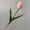 Flor individual de tulipán de lujo ligero Morandi, flor artificial de PU, ramo de simulación, decoración para boda, hotel, flor para sostener la novia, venta al por mayor