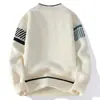 2026 Suéter de Punto con Bloques de Color Cuello Redondo Transfronterizo Amazon para Hombre Ropa de Punto Juvenil Espesado Moda Casual Superior