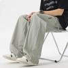 Calça Casual de Seda Gelada Estilo Novo de Verão para Homens, Versátil de Perna Reta Respirável Estilo Americano Ins Calça Casual para Jovens Homens
