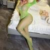 Body Sexy Verde em Tela com Abertura na Virilha e Sem Necessidade de Tirar, Lingerie de Comércio Exterior Transfronteiriço Europeu e Americano Tz508