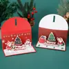 Sobres Rojos Estéreo Navideños 3D, Tarjetas de Felicitación Navideñas, Tarjetas de Bendición de Gratitud, Sobres Rojos, Regalos de Navidad, Transfronterizo
