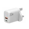 Carregador de 30W Certificado SAA Padrão Australiano Carregador Mini de 30W Nitreto de Gálio PD+QC3.0 Carregador de Viagem PD de 30W Padrão Australiano