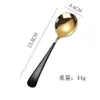 Cuchara moderna de acero inoxidable 304, cuchara redonda profunda, cuchara de sopa, cuchara de té con mango esmerilado, cuchara de comedor para el hogar, el más vendido