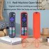 Adecuado para control remoto universal Roku americano, cubierta protectora de silicona, engrosada, anticaída, antideslizante, funda protectora colorida luminosa