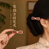 Novos acessórios de cabelo em brocado Song estilo chinês, presilhas de cabelo de alta qualidade e requintadas, enfeites de cabelo, presilhas laterais, grampos e presilhas de cabelo em estilo antigo