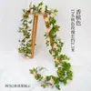 Venta Caliente Transfronteriza Arco de Enredadera de Rosas Artificiales Decoración Flor Artificial Enredadera Enredadera Hebilla para Conducto de Aire Acondicionado Enredadera Artificial