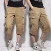 Marca Independiente 2026 Verano Pantalones de Trabajo de Secado Rápido para Hombre, Duraderos Estilo Americano Multibolsillos Elegantes Versátiles Pantalones de Seis Puntos en Stock