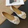 N1328-1 N1329-1 Sapatos Baixos Estilo Francês com Pérolas e Strass para Mulheres, 26 Estilos, Bico Fino, Decote Baixo, Sapatos de Casamento, Sapatos para Madrinhas