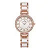 Nuevo Reloj de Mujer Moderno y Sencillo para Comercio Exterior, Reloj de Mujer con Decoración de Diamantes, Reloj de Cuarzo de Lujo Ligero de Nicho al por Mayor