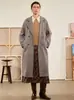 2026 Amazon Tk Novo Casaco Longo de Lã Moda Casual Estilo Europeu e Americano com Design de Cadarço