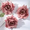 Flor de Rosa Artificial de 12 cm Tallo Único Decoración para Ceremonias de Boda Flor Falsa Fotografía de Boda Arreglo Floral Decoración con Flores Falsas