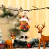 Nova Boneca Colorida Transfronteiriça Pendurada Bola Preta Enfeite Decoração Pendurada para Árvore de Natal Suprimentos para Decoração de Natal Pequeno Pingente