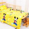 Venta al por mayor de fundas de edredón de algodón con dibujos animados para jardín de infantes, juego de tres piezas, ropa de cama de algodón para niños, juego de tres piezas, juego de seis piezas