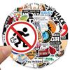 50 Paquete de Expresiones de Broma de Dibujos Animados Transfronterizo Pegatinas de Graffiti Maleta Patinete Guitarra Cuaderno Pegatinas