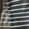 Tela de tejido de punto con raya brillante de hilo plateado, sudadera de otoño e invierno, vestido de mujer, traje de pantalón ancho, material de tela