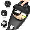 Bolso de Pecho para Hombre de Nuevo Estilo Transfronterizo, Moderno y Casual, Bolso Cruzado Multifuncional de un Solo Hombro, Bolso de Pecho Cruzado para Hombre de PU
