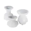 Molde de Loto 3D para Resina de Cristal, Yeso, Cemento DIY Molde de Yeso para Taza de Velas Contenedor de Velas de Capullo de Flor Molde de Silicona