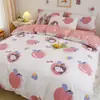 Juego de ropa de cama de cuatro piezas, funda de edredón, juego de tres piezas individual para dormitorio de estudiante, funda de edredón, pieza individual, nuevo modelo 2026, apto para todas las estaciones