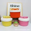 Cesta de almacenamiento tejida hecha a mano al por mayor de fábrica, caja de almacenamiento de color macarrón con tapa, decoración de escritorio para el hogar y organizador de artículos varios