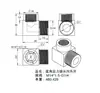 Conector de acero inoxidable 304 engrosado de alta presión de doble rosca interna y externa en ángulo recto CNC de acero inoxidable 304