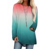 Camiseta de manga larga con cuello redondo y estampado digital 3D para mujer, moda transfronteriza de comercio exterior europeo y americano 2021
