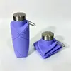 Taza de Agua Plegable con Forma de Diamante de Silicona Transfronteriza 700ml Botella de Agua para Deportes al Aire Libre Botella de Agua Portátil Transfronteriza Venta al por Mayor