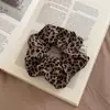 Goma para el pelo con estampado de leopardo, para coleta, accesorio de alta gama, estilo vintage