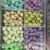 Venta Caliente Transfronteriza Arcilla Fluorescente Degradada Forma de Estrella Perla Cuentas de Agujero Recto Accesorios para Cadena de Teléfono Llavero Cadena de Bolso DIY