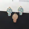 Juego de 19 Escobas Fantasma con Goteo de Aceite, Murciélagos y Sombreros de Mago Temáticos de Halloween, Dijes Creativos para Pulseras y Collares DIY