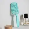 Pente Repelente de Mosquitos em Forma de H Vazado para Cabelos de Alto Volume, Pente com Costelas para Massagem no Couro Cabeludo, Pente para Cabeleireiro, Pente com Airbag para Limpeza Doméstica
