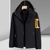 Rush Clothes Chaqueta Desmontable Tres en Uno Otoño e Invierno Ropa Gruesa y Cálida para Exterior Impermeable a Prueba de Viento Ropa de Trabajo de Dos Piezas