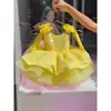 Vestido formal para niña, vestido de princesa, vestido para actuación de piano infantil en fiesta de cumpleaños, vestido de anfitriona de tul esponjoso, suministro al por mayor en AliExpress