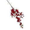 Série de Galhos de Flor de Ameixa Artificial Atacado Comércio Exterior Transfronteiriço Decoração de Mesa de Jantar da Sala de Estar Decoração de Vaso Estilo Chinês Flores de Ano Novo Flores Artificiais