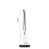 Pinza para Alimentos de Tres Líneas de Acero Inoxidable 304 Pinza para Alimentos Engrosada Pinza para Barbacoa Pinza para Pan Pinza para Bistec Pinza para Alimentos