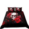 Funda Nórdica Calavera Floral suit Ropa de Cama Calavera Rosa Gótica suit Amazon