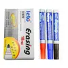 Plumón para pizarra Letu 528 plumón para pizarra borrable plumón para tablero de dibujo para enseñanza fácil de limpiar rojo negro azul plumón a base de agua