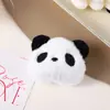 Suave y Pegajoso Imitación Piel de Conejo Cabeza de Panda Peluche Relleno Accesorios Bordado Blanco y Negro Dibujos Animados Accesorios de Panda Accesorios de Colgante DIY
