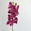 Flores Artificiais Phalaenopsis Grandes de Alta Qualidade para Decoração de Sala de Estar, Arranjos de Flores para Salão de Casamento de Hotel e Montagem de Cenário