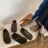 Nuevos Zapatos Birkenstock de Gamuza para Mujer Estilo Retro Otoño 2026, Cobertura Total, Tacón Oculto, Sin Cordones, Zapatos Versátiles de Estilo Relajado