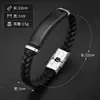 Pulsera de moda con cadena de patrón de serpiente electrochapada en color acero puro transfronteriza europea y americana, pulsera de silicona de acero de titanio, accesorio de alta gama para hombre