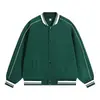 Uniforme de Béisbol Americano de Alta Gama de Moda Chaqueta Cardigan Holgada con Cremallera Chaqueta Sudadera Logotipo Impreso Personalizado