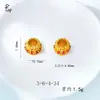 Accesorios para Joyería DIY de Pedrería Colorida, Anillos Dorados Arena con Agujero Grande Pasante, Estilo Geométrico Chapado en Cobre Dorado, Diseño Artístico Retro