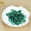 Venta al por mayor del fabricante Piedra preciosa de jade natural de Myanmar Flor azul flotante Cuentas sueltas redondas Materiales para abalorios de productos semiacabados de joyería DIY