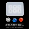 Cooldiy Cuentas Esféricas Cuentas Planas Molde de Pegamento de Cristal Bola Redonda Cuentas Cuadradas Bordado Hecho a Mano