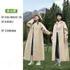 Engrosado Largo Una Persona Cuerpo Completo Hombres Mujeres Lluvia Fuerte Bicicleta Eléctrica Senderismo Ciclismo al Aire Libre Poncho de Lluvia Impermeable Vehículo Eléctrico Adulto