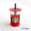 Materiales Vaso de Sorbete para Helado Taza de Café con Paisaje Funda para Teléfono Móvil de Crema Accesorios de Resina para Bricolaje Mini Adornos Venta al por Mayor