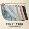 1261 Pantalón Falda de Hielo Transpirable Fresco de Cintura Alta Sin Costuras Control de Abdomen Seda de Hielo Anti-Exposición Sensación de Hielo Secado Rápido para Fitness Deportivo al Aire Libre Tenis