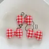 Gato Kt con Gafas Cuadros Lazo Dibujo Animado Resina Accesorios DIY Hecho a Mano Peineta para Niños Accesorios para el Cabello Material Norte 12